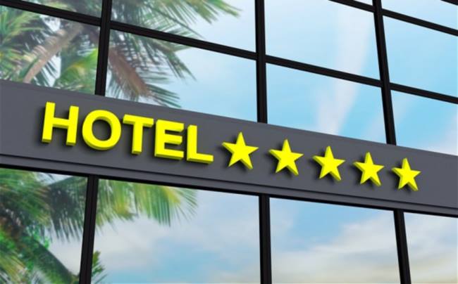 detail of hotel stars